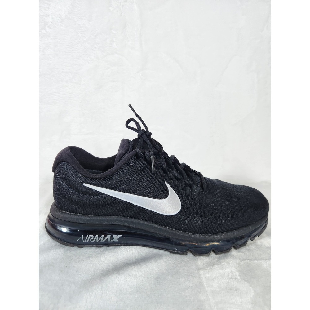 Nike Air Max 2017 Men's Running Shoes Black Silver Size 10.5 New - Picture 3 of 11